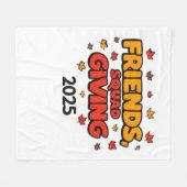 Vrienden Squad Geven 2025 Herfst Herfst Dankbaar T Fleece Deken (Voorkant (Horizontaal))