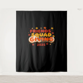 Vrienden Squad Geven 2025 Herfst Herfst Dankbaar T Wandkleed