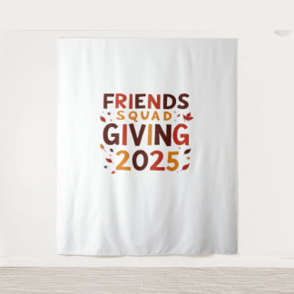 Vrienden Squad Geven 2025 Herfst Herfst Dankbaar T Wandkleed