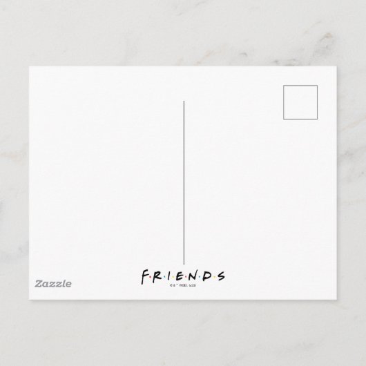 Vrienden T.V. serie VriendenFeestuitnodiging Briefkaart (Achterkant)