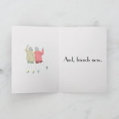 VRIENDEN TOEN & NU KAART (Binnen)