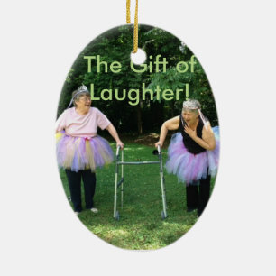 Vrienden + Tutus = Fun Times Keramisch Ornament