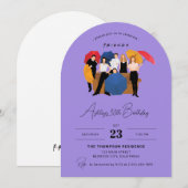 Vrienden TV Show Thema  Verjaardag Kaart (Voorkant / Achterkant)