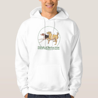 Vrienden van Barker Field Logo op een hoodie