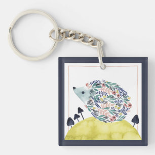 Vrienden van Clementine Folk Art Hedge Hog Sleutelhanger