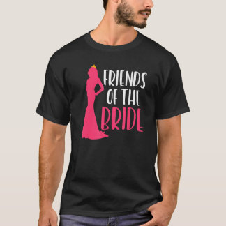 Vrienden van de bruid Hen Party Vrijgezellenfeest T-shirt