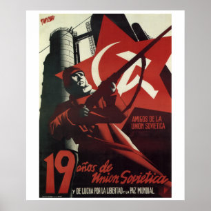 Vrienden van de Sovjet-Unie_Propaganda Poster