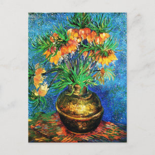 Vrienden van een koperen Vase Van Gogh Fine Art Briefkaart