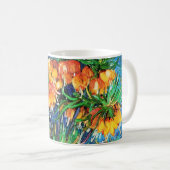 Vrienden van een koperen Vase Van Gogh Fine Art Koffiemok (Voorkant rechts)