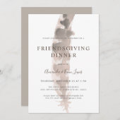 Vrienden van een veertje | Friendsgiving-Thanksgiv Kaart (Voorkant / Achterkant)