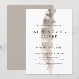 Vrienden van een veertje Friendsgiving-Thanksgiv Kaart