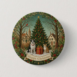 Vrienden van het Festive Plein Ronde Button 5,7 Cm