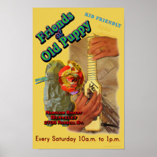 Vrienden van het oude poster Puppy