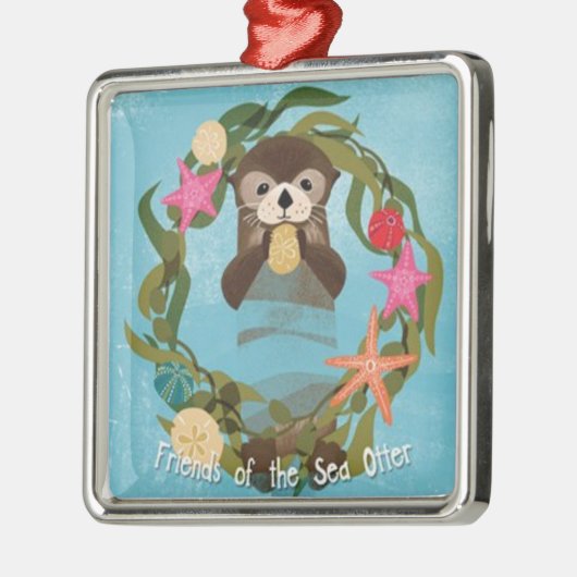 Vrienden van het Zee Otter Holiday Ornament (Links)