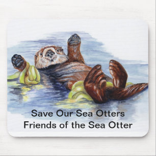 Vrienden van het Zee Otter Mousepad Muismat