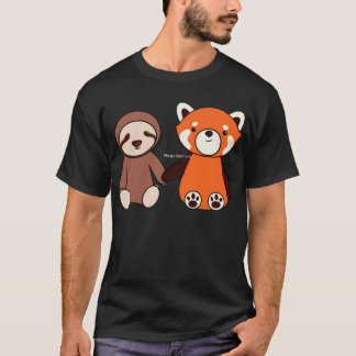 Vrienden van Sloth en Red Panda T-shirt