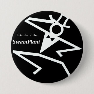 Vrienden van SteamPlant Logo IV Ronde Button 7,6 Cm