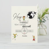 Vrienden verzamelen kaart (Staand voorkant)