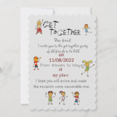 Vrienden verzamelen kaart (Voorkant)