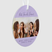 Vrienden voor het leven foto violet namen keepomwi ornament (voorkant)