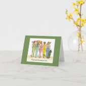 Vrienden voor het leven Gevouwen Wenskaart Kaart (Gele Bloem)