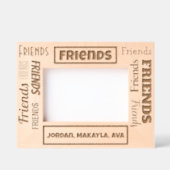 Vrienden Vriendschap Aangepaste namen Gegraveerde Lijstjes (Voorkant)