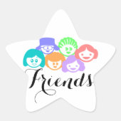 "Vrienden" Vriendschap, Stickers (Voorkant)
