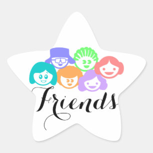 "Vrienden" Vriendschap, Stickers