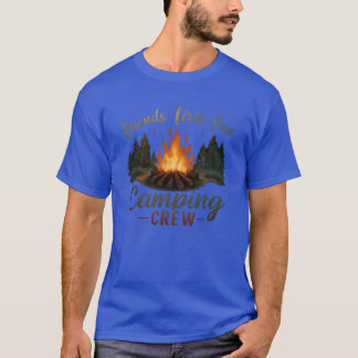 Vrienden Vuren Plezier Kamp Avontuur jongen T-shirt