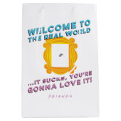 VRIENDEN™ | Welkom in de echte wereld - Peephole Medium Cadeauzakje (Voorkant)