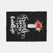 Vrienden zeggen nooit afscheid fleece deken (Voorkant (Horizontaal))