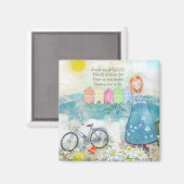 VRIENDEN ZIJN ALS ANGELS SQUARE MAGNET MAGNEET (Voorkant / Achterkant)