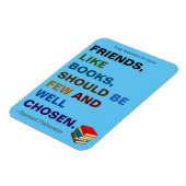 Vrienden zijn als boeken Inspirerend Magneet (Linkerzijde)