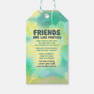 Vrienden zijn als Panties Cadeaulabel