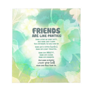 Vrienden zijn als Panties Notitieblok