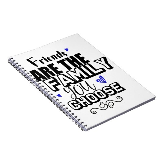 Vrienden zijn de familie die je kiest notitieboek (Rechterzijde)