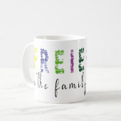 Vrienden zijn de familie die we kiezen koffiemok (Voorkant links)