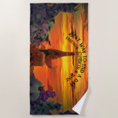 Vrienden, Zonsondergangen & Wijn 2584 Strandlaken (Voorkant)