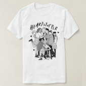 Vriendengroep van het hart t-shirt (Design voorkant)