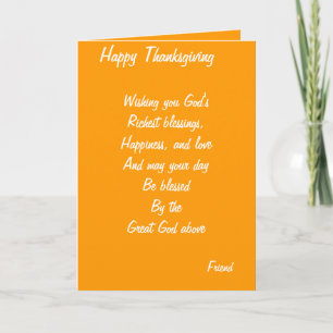 Vriendenkaarten voor Thanksgiving Feestdagen Kaart