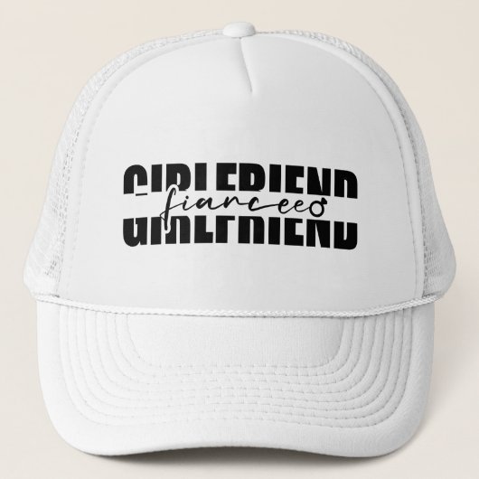 Vriendin aan Fiancee Trucker Hat Pet (Voorkant)