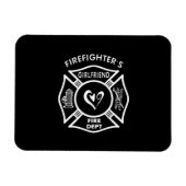 Vriendin brandweerman magneet (Horizontaal)