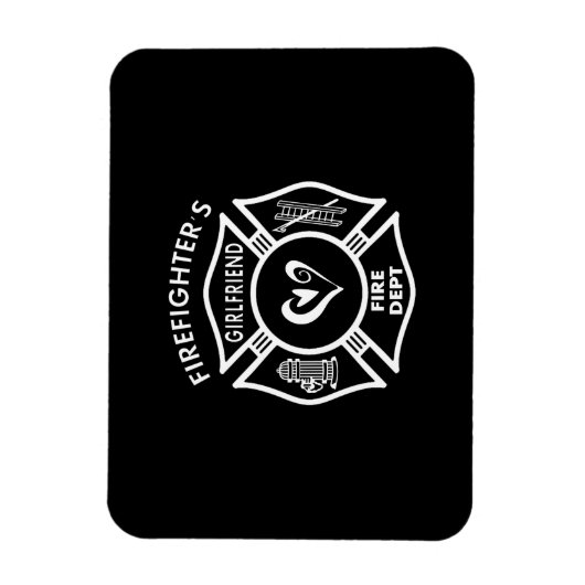 Vriendin brandweerman magneet (Verticaal)