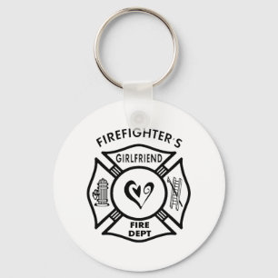 Vriendin brandweerman sleutelhanger