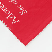 Vriendin Definitie Script Liefde Hart Rood Fleece Deken (Hoek)
