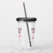 Vriendin. Fiancée. Vrouw. Tumbler Acryl Drinkbeker (Links)