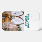 Vriendin foto groen script Case-Mate iPhone case (Achterkant (horizontaal))