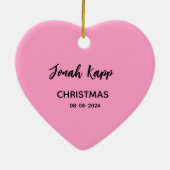 Vriendin Foto Ornament - Hart Keepsake Gift (Achterkant)
