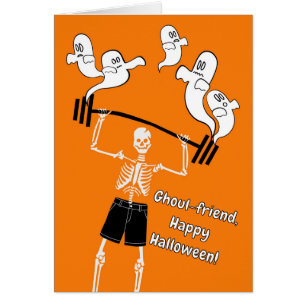 Vriendin Funny Halloween Skeleton Lifting Spirit