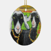 Vriendin Goat Love keramisch ornament (Rechts)
